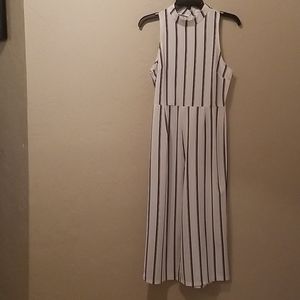 Capri Jumpsuit pinstripe